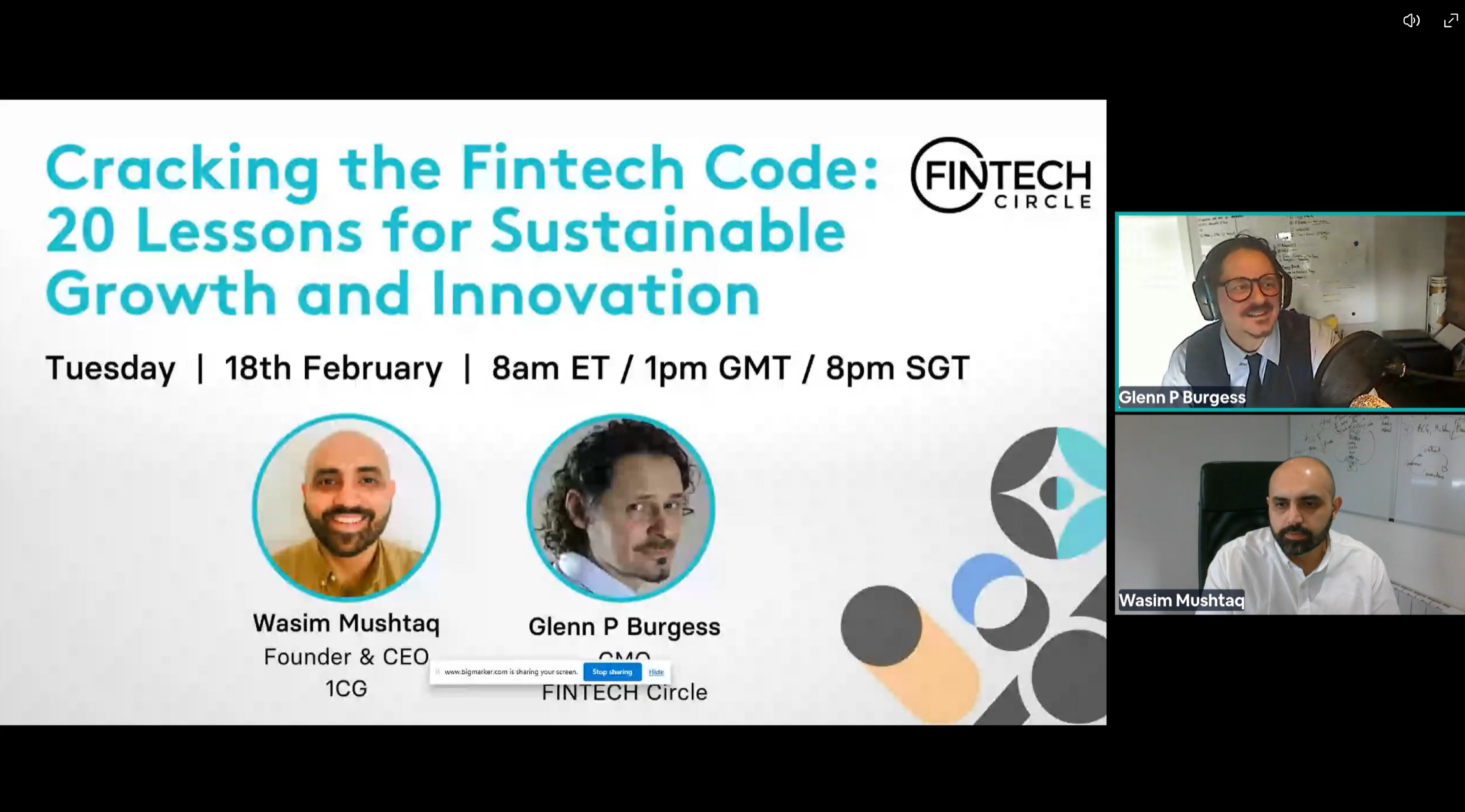 Key takeaways from Webinar – Cracking the Fintech Code: 20 Lessons for Sustainable Growth & Innovation
