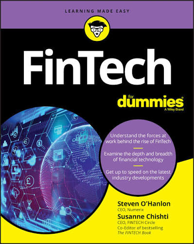 FinTech For Dummies — book cover, published by Wiley