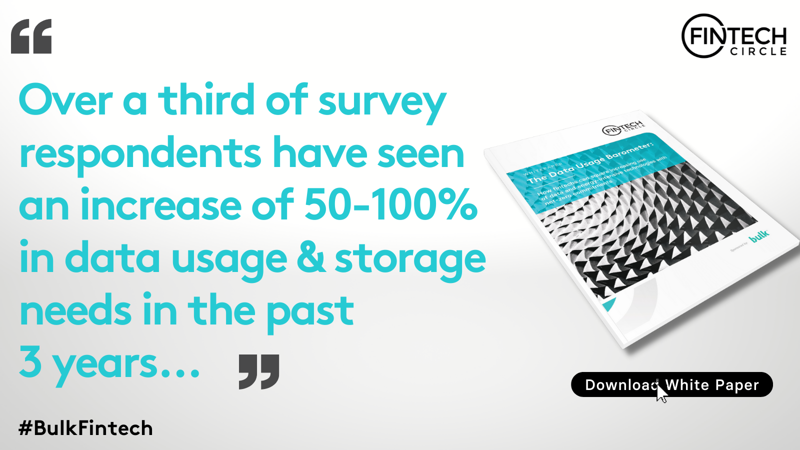 50-100% Increase in Data Usage & Storage needs in past 3 years