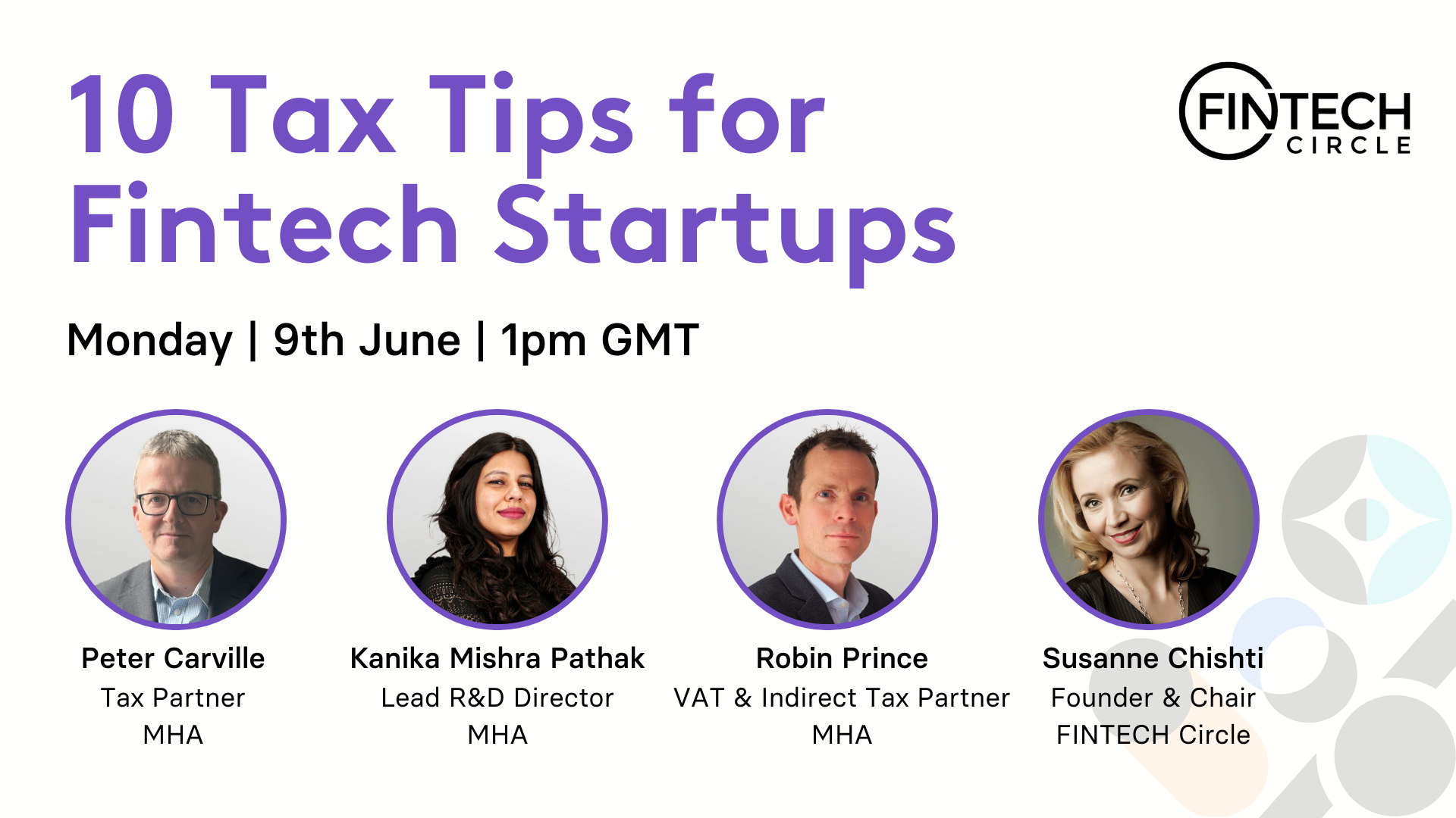 Key takeaways from Webinar – 10 Tax Tips for Fintech Startups
