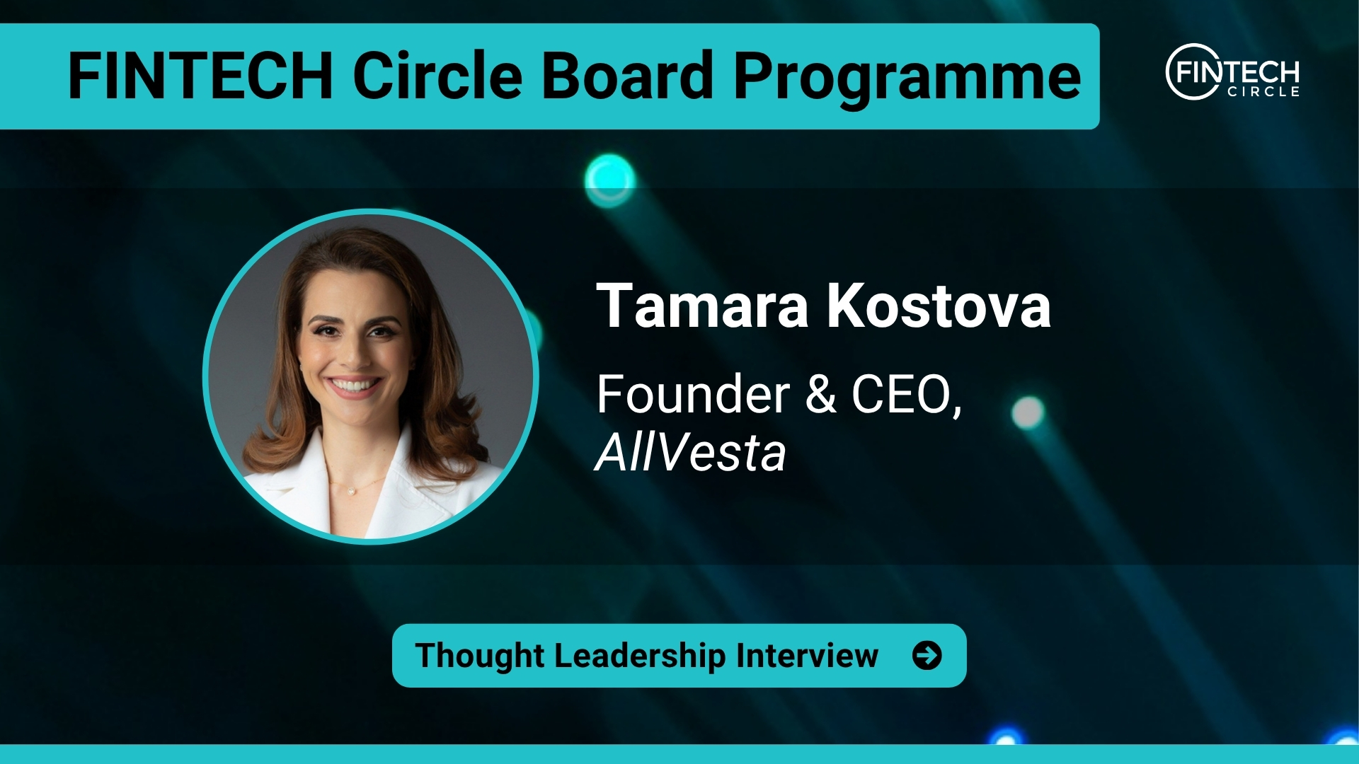 Thought Leadership Interview with Tamara Kostova